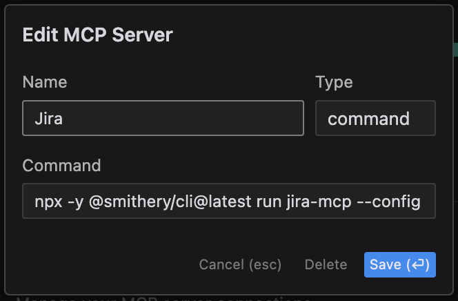 Jira MCP Cursor configuration @Jira MCP Cursor configuration